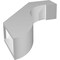 Ekena Millwork 3-in. W x 12-in. D x 16-in. H Del Monte Architectural Grade PVC Knee Brace BRCP03X12X16DEL - alternate 3